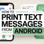 How to Print Text Messages from Android How to Print Text Messages from Android